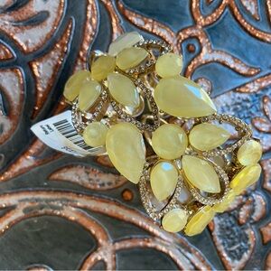 Macy's Yellow 💛 Gemstone Bracelet with Crystal Accents ✨